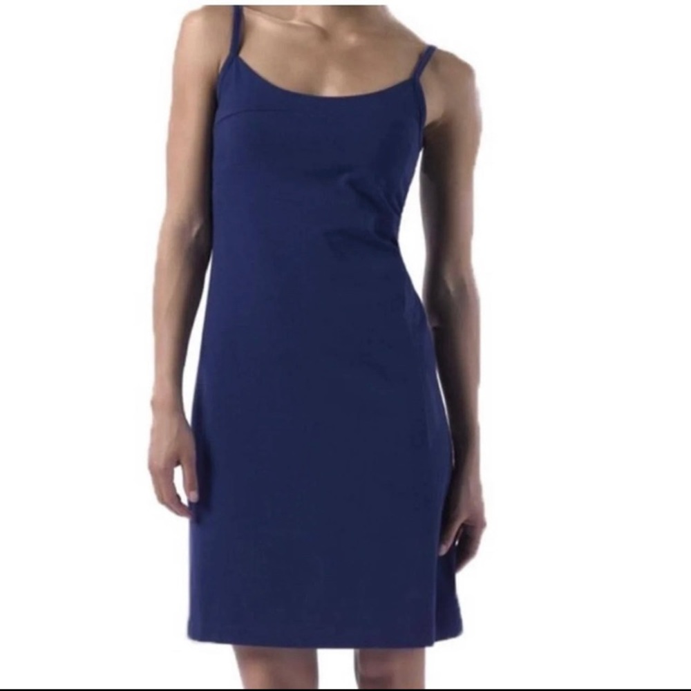 Patagonia Dress :: blue spaghetti strap dress :: size S